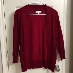 Active USA cardigan size medium red